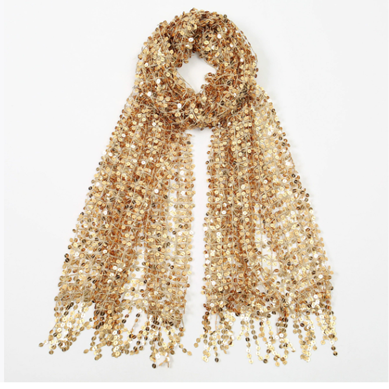Boho Sequin Mesh Headscarf Gol - огляд і ціна Ethnic Fashion Design