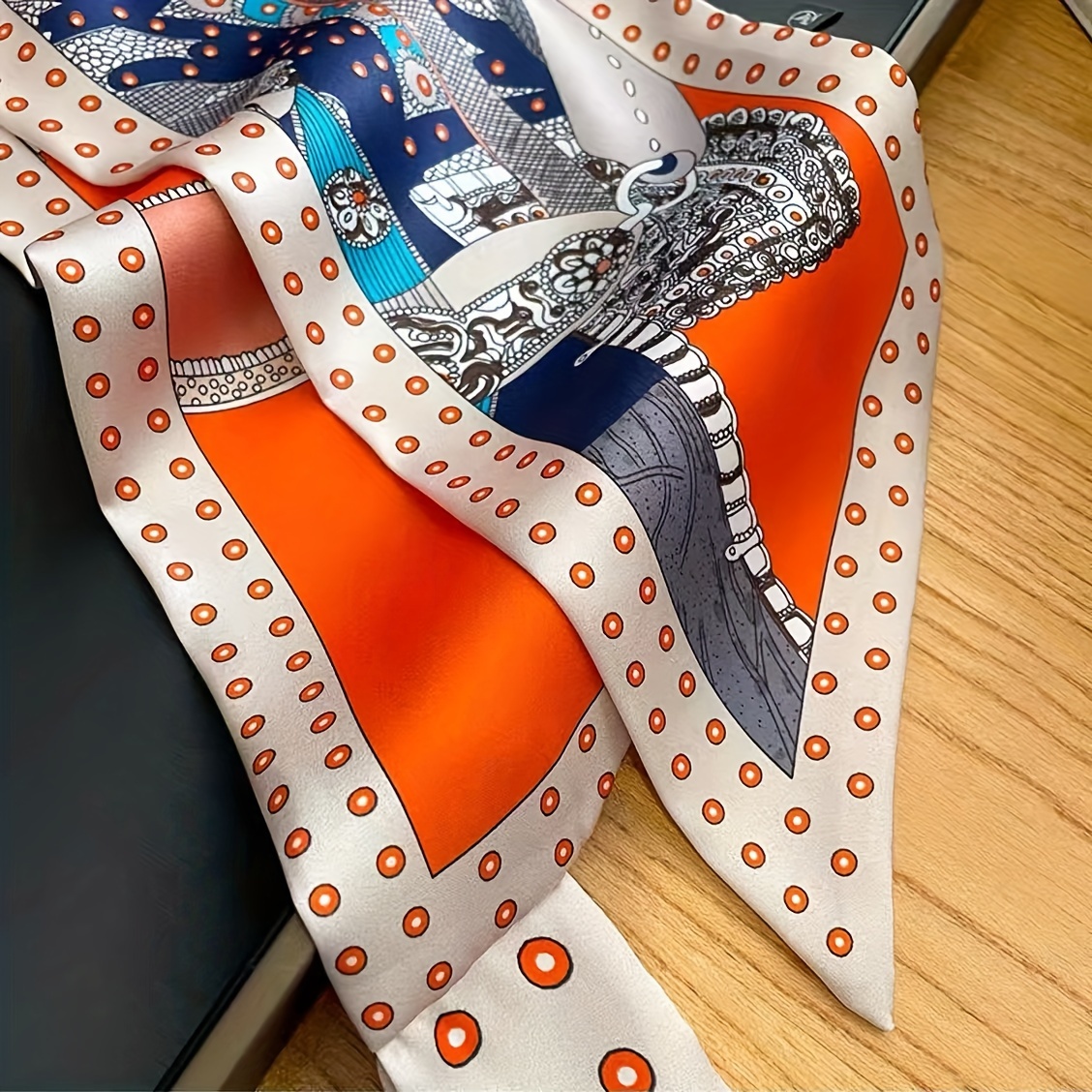Boho Chic Orange Floral Print  - огляд і ціна Ethnic Fashion Design