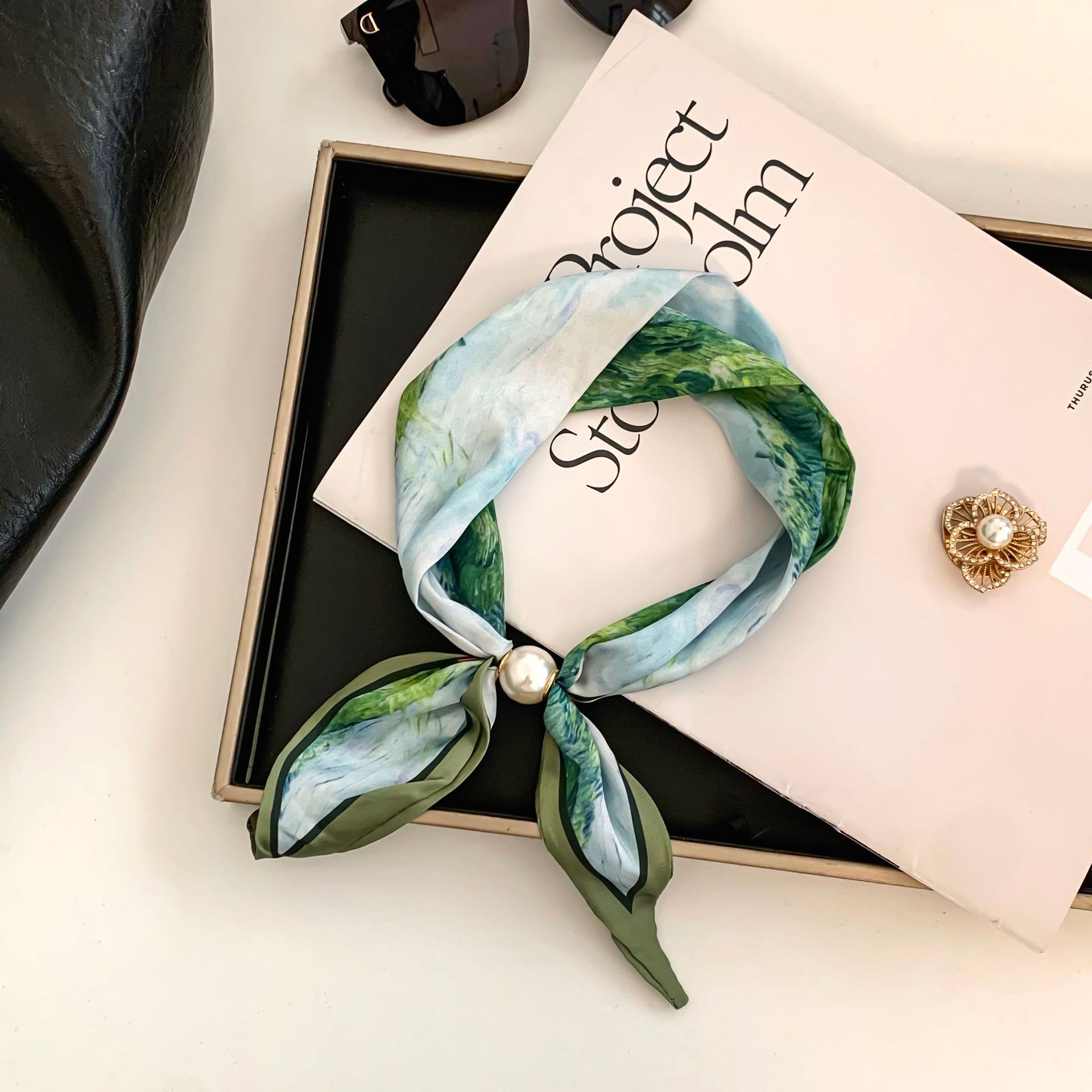 Cashew Flower Silk Scarf Effor - огляд і ціна Ethnic Fashion Design