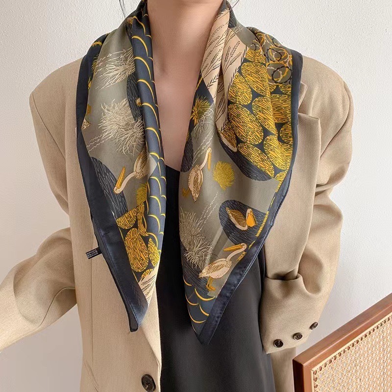 Luxury Vintage Silk Scarf Wome - огляд і ціна Ethnic Fashion Design