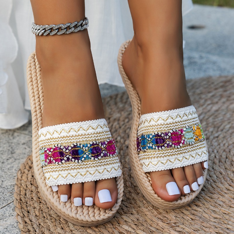 Women Slippers Outdoor Flat De - огляд і ціна Ethnic Modern Fashion