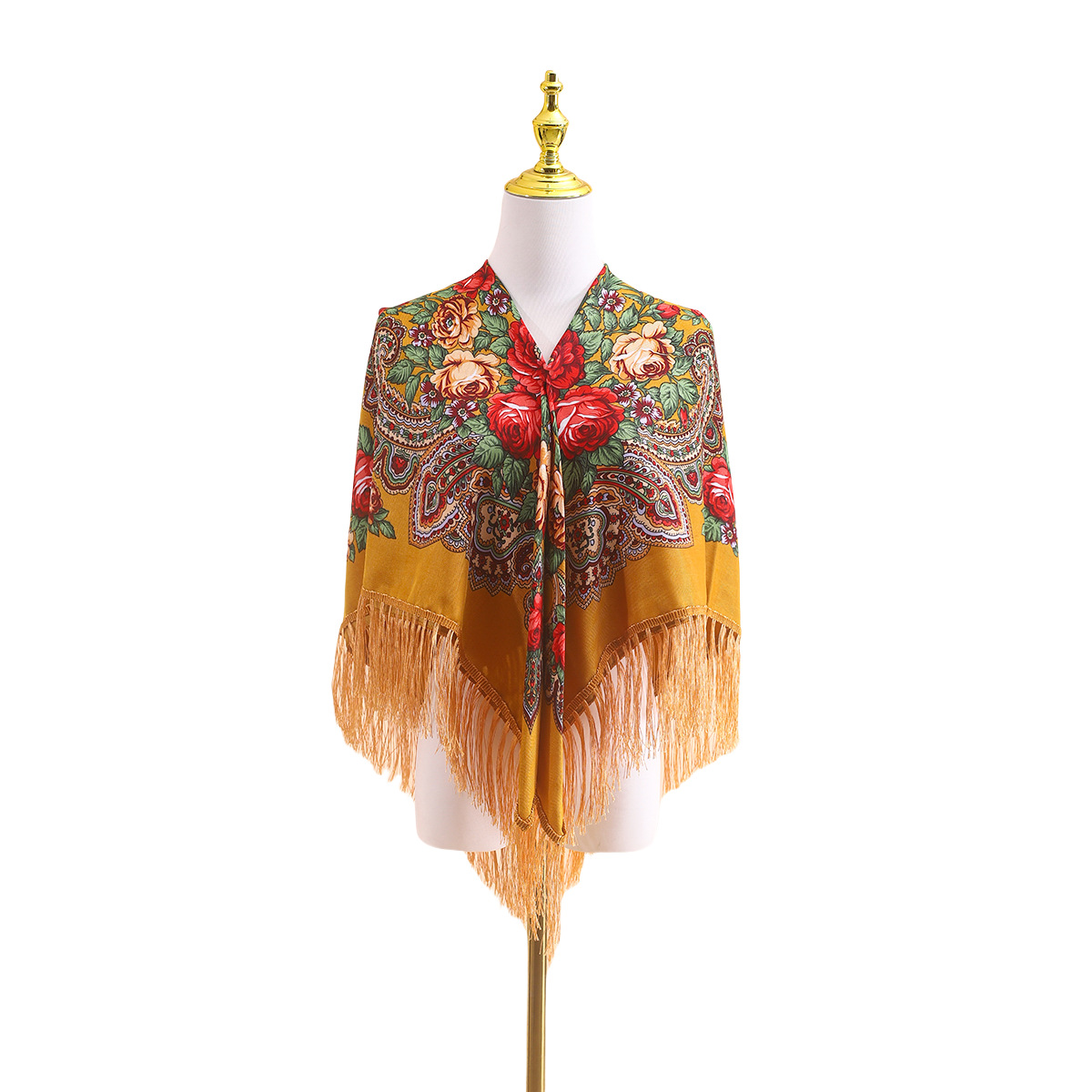 110cm  Russian Ethnic Shawl fo - огляд і ціна Go Ethnic Fashion
