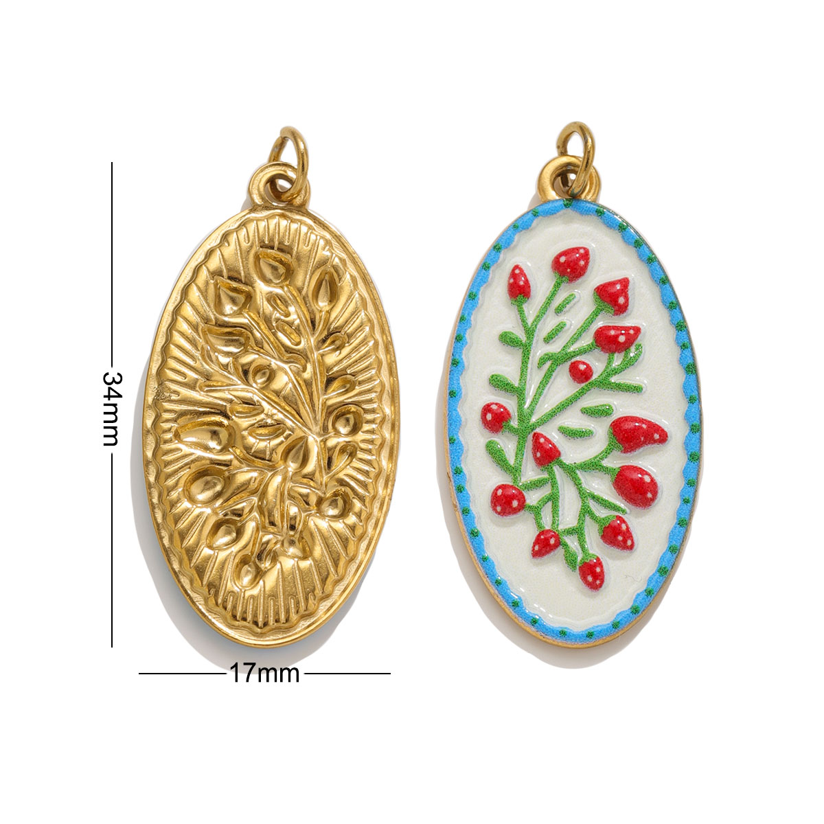 2pcs Boho Enamel Flower Pendan - огляд і ціна Ethnic Fashion Design